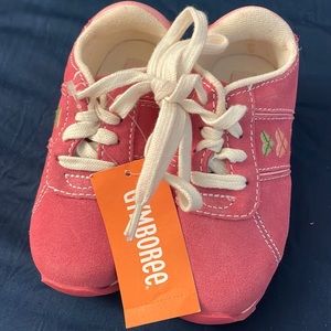 New with tag! Gymboree Hearts embroidery pink  Tennis Sneakers Shoes Girl Sz 9